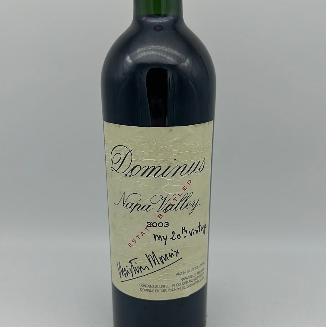Dominus 2003 750ml wrinkled label