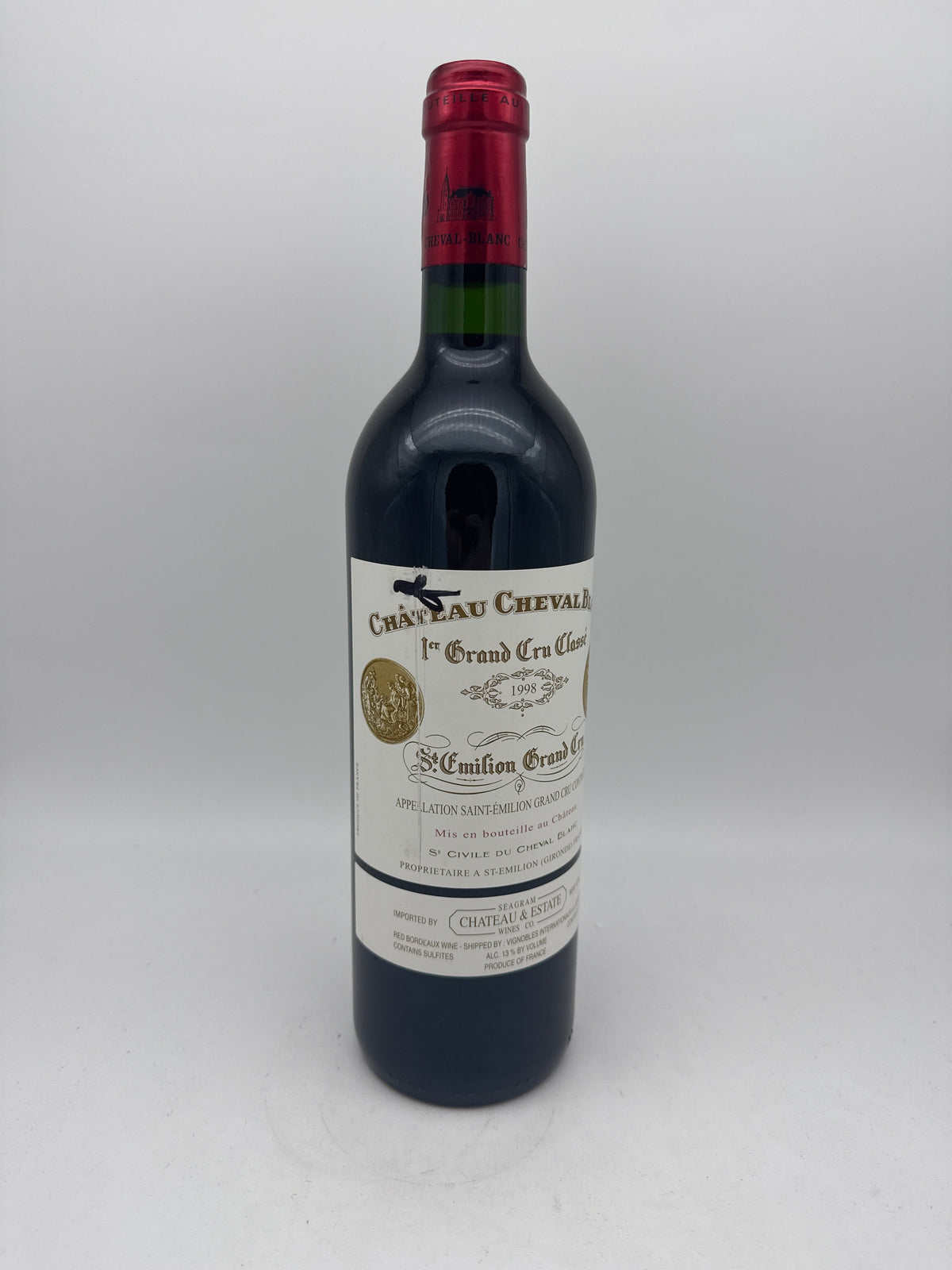 Château Cheval Blanc 1998 750ml — see picture
