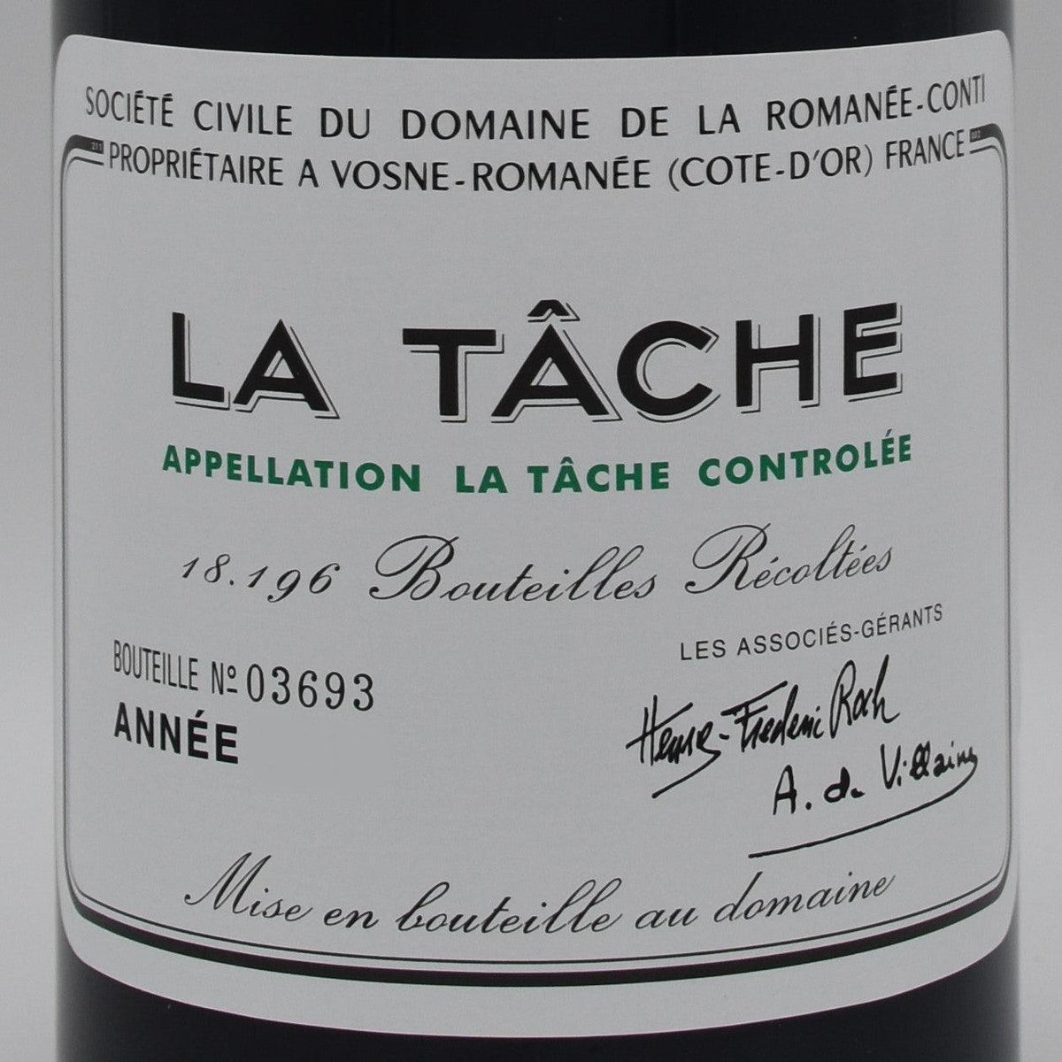 DRC La Tache 2016, 750ml - World Class Wine