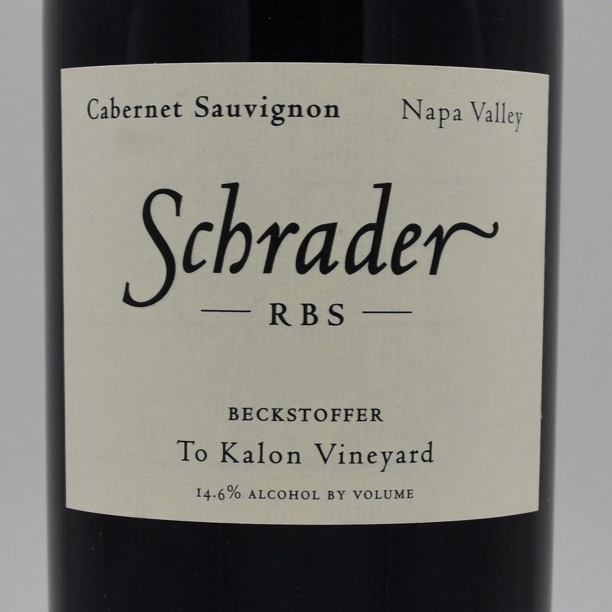 Schrader RBS Beckstoffer To-Kalon Vineyard 2019, 750ml - World Class Wine