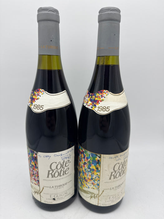 E. Guigal Cote Rotie La Turque 1985, 750ml (writing on label) [RP 100]