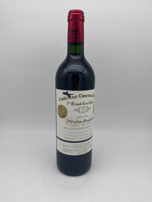 Cheval Blanc 1998, 750ml [WA 100] [small writing on label, see picture]