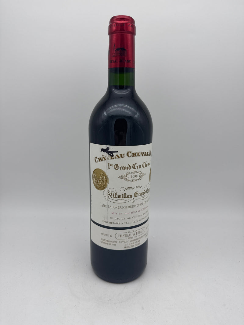Château Cheval Blanc 1998 750ml — see picture