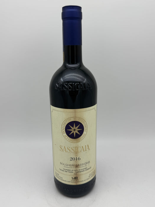 Sassicaia 2016, 750ml [WA 100] [Label stained - see photo]