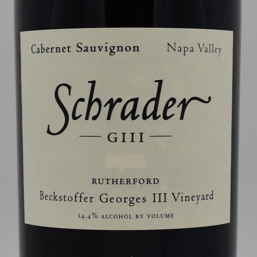 Schrader GIII Beckstoffer Georges III Vineyard 2009, 750ml - World Class Wine