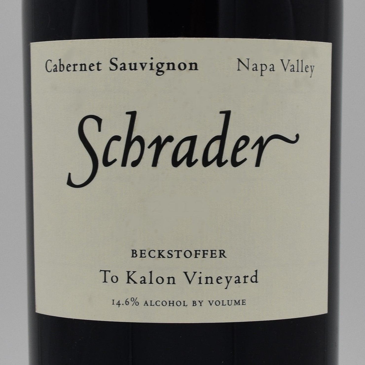Schrader Beckstoffer To Kalon Vineyard Cabernet Sauvignon 2012, 750ml [bin soiled] - World Class Wine