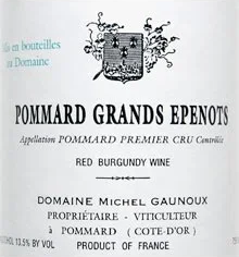 Michel Gaunoux Les Grands Epenots 2009, 750ml