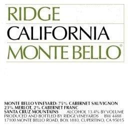 Ridge Monte Bello 2013, 1.5L - World Class Wine