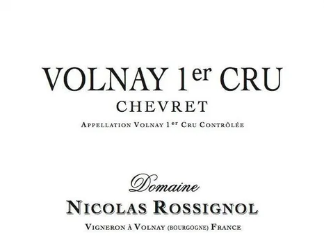 Nicolas Rossignol Volnay Les Chevrets 2010, 750ml