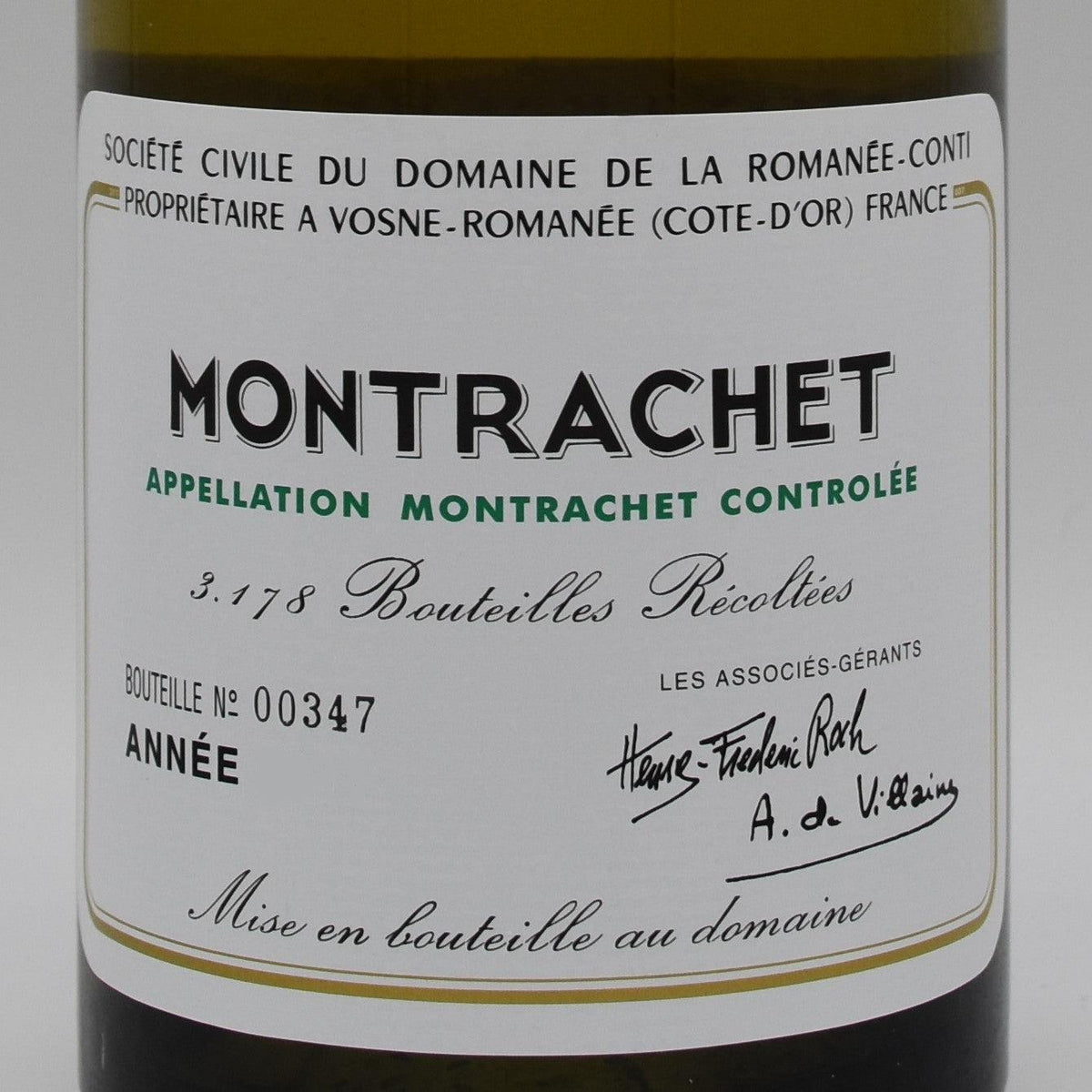 Domaine de la Romanée-Conti (DRC) Montrachet 2021 750ml — World
