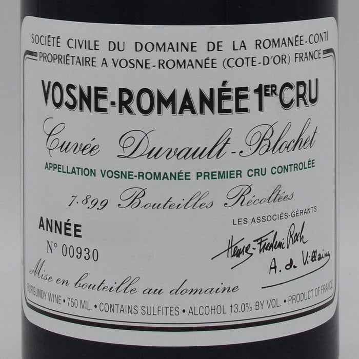 DRC Vosne-Romanee 1er Cru 2019, 750ml - World Class Wine