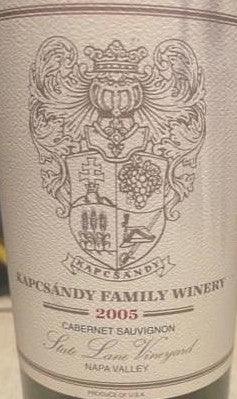 Kapcsandy Family Winery State Lane Vineyard 2005, 750ml - World Class Wine
