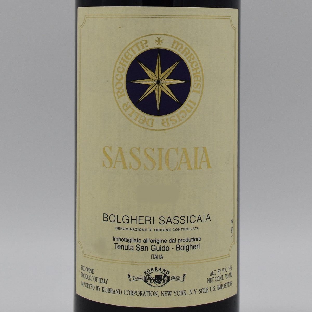 Sassicaia wine shop