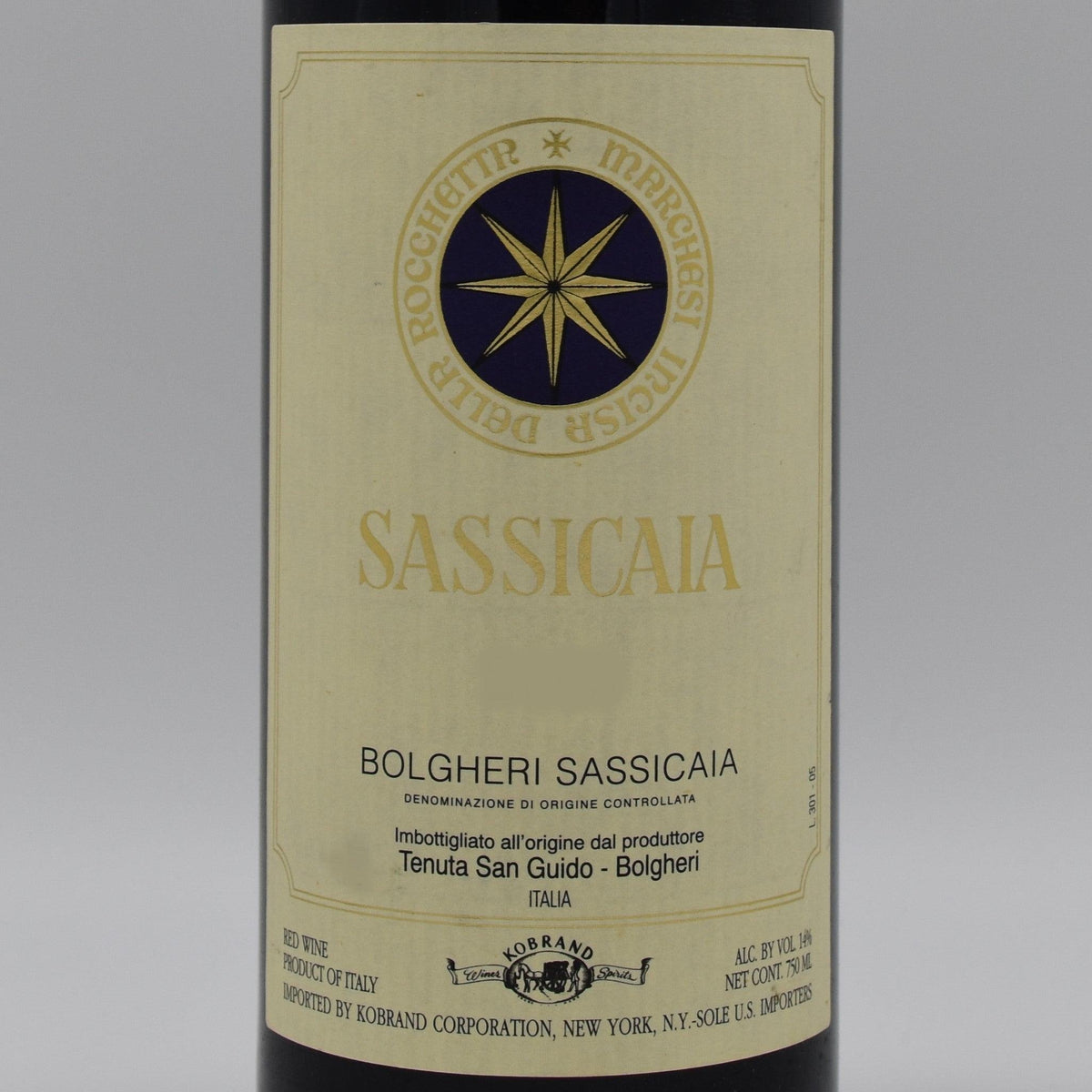 Sassicaia 2015, 750ml [WA 97] — World Class Wine