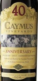 Caymus 40th Anniversary Cabernet Sauvignon 2012, 750ml - World Class Wine