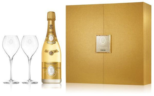 Louis Roederer Cristal Brut Millesime [Gift Box with Glasses] 2008