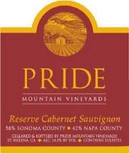 Pride Mountain Vineyards Reserve Cabernet Sauvignon 2007, 750ml - World Class Wine