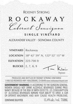 Rodney Strong Rockaway 2010, 750ml - World Class Wine